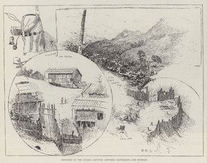 Bocetos en el país de Lushai, entre Chittagong y Birmania de Henry Charles Seppings Wright